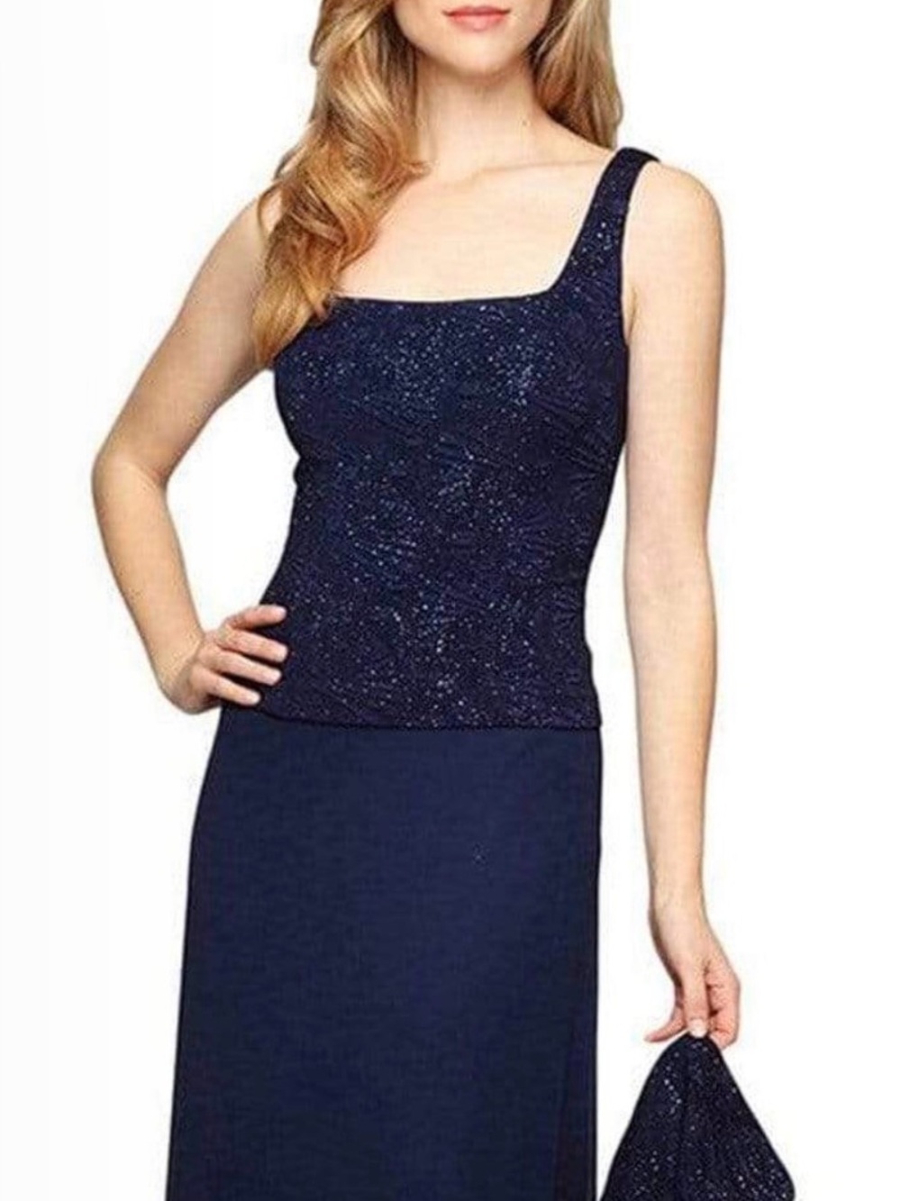 Alex Evenings - 125053 Sleeveless Square Neck Formal Dress - 14 NWT MSRP $229